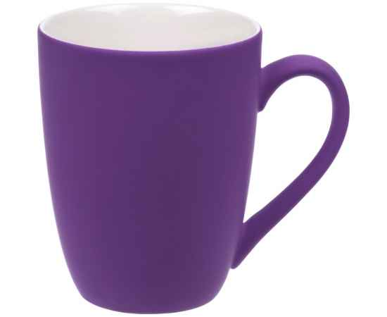 Кружка Good Morning с покрытием софт-тач, фиолетовая, Цвет: фиолетовый, Объем: 300