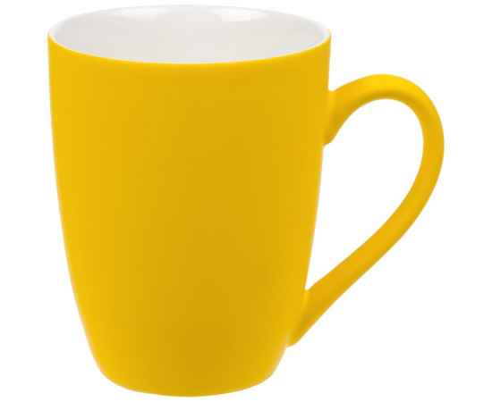 Кружка Good Morning с покрытием софт-тач, желтая, Цвет: желтый, Объем: 300