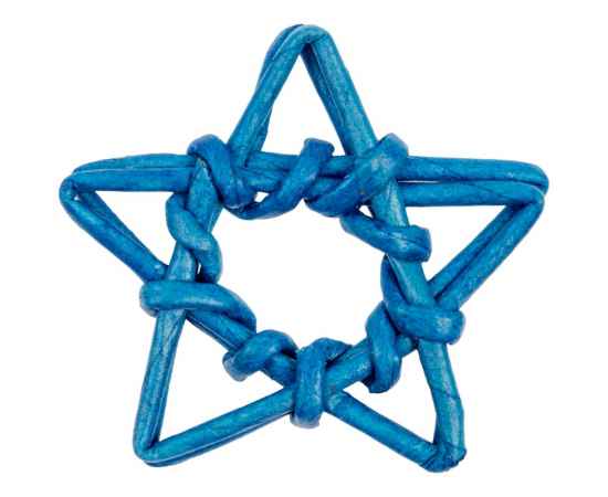 Плетеная фигурка Adorno, синяя звезда, Цвет: синий