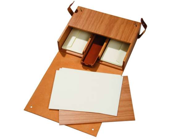 Настольная подставка для бумаг Pinetti, коричневая, изображение 2