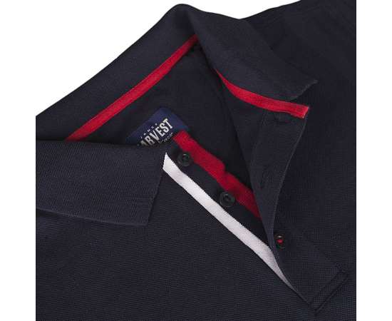 Рубашка поло мужская Anderson, темно-синяя G_6551.401, Цвет: темно-синий, Размер: M, изображение 4