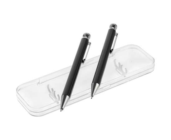 Набор Attribute: ручка и карандаш, черный, Цвет: черный, Размер: ручка и карандаш: 14х0, изображение 2