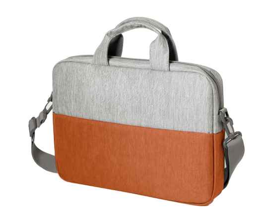 Конференц-сумка BEAM NOTE, серый/оранжевый, 39х30х6.5 см, ткань верха:100% полиамид, под-д:100%полиэ, Цвет: серый, оранжевый