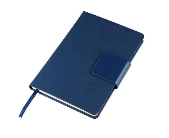 Ежедневник недатированный Stevie, А5,  синий, кремовый блок, без обреза, Цвет: синий