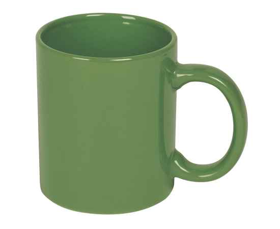 Кружка BASIC, 320мл, зеленый, тонкая керамика, Цвет: зеленый