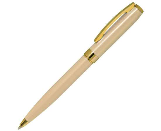 ROYALTY, ручка шариковая, бежевый/золотой, металл, лаковое покрытие, Цвет: бежевый, золотистый