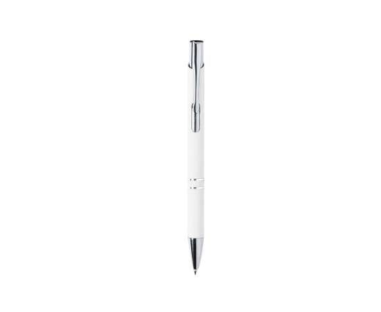 ZROMEN, ручка шариковая, белый, металл, софт-покрытие, Цвет: белый, изображение 2