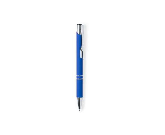 ZROMEN, ручка шариковая, синий, металл, софт-покрытие, Цвет: синий, изображение 2
