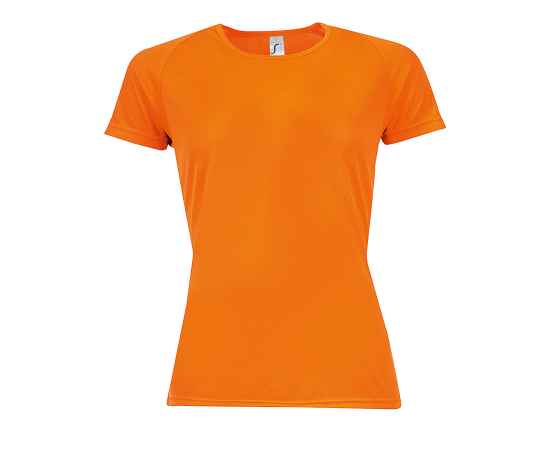 Футболка 'Sporty women', неоовый оранжевый_XXL, 100% п/э, 140 г/м2, Цвет: неоновый оранжевый, Размер: XXL