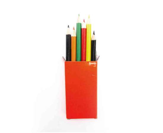 Набор цветных карандашей GARTEN (6шт.), зеленый, 5 x 9.3 x 0.8 см, дерево, картон, Цвет: зеленый, изображение 3