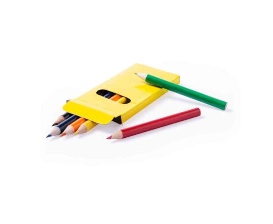 Набор цветных карандашей GARTEN (6шт.), зеленый, 5 x 9.3 x 0.8 см, дерево, картон, Цвет: зеленый, изображение 6