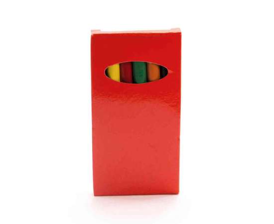 Набор цветных карандашей GARTEN (6шт.), красный, 5 x 9.3 x 0.8 см, дерево, картон, Цвет: красный, изображение 2