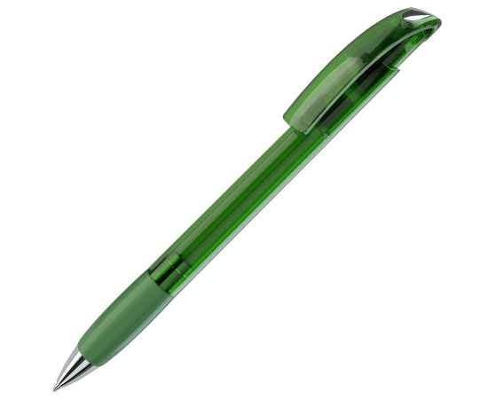 NOVE LX, ручка шариковая с грипом, прозрачный зеленый/хром, пластик, Цвет: зеленый, серебристый