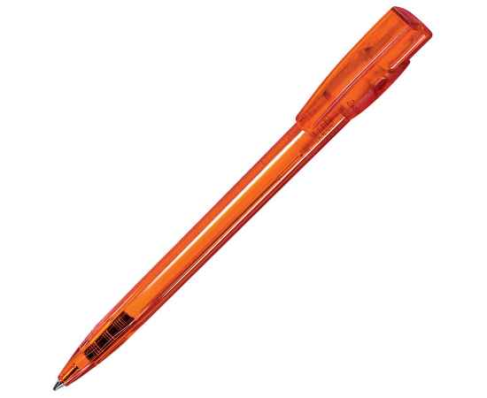 KIKI LX, ручка шариковая, прозрачный оранжевый, пластик, Цвет: оранжевый