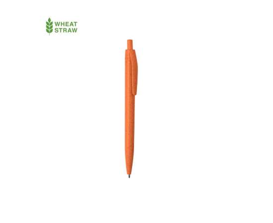 WIPPER, ручка шариковая, оранжевый, пластик с пшеничным волокном, Цвет: оранжевый, изображение 2