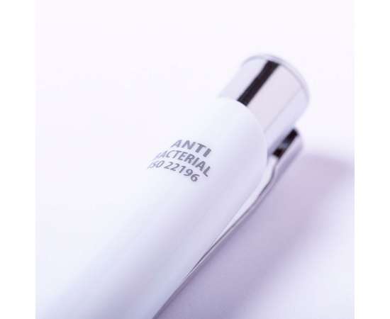 Шариковая ручка со стилусом TOPEN, белый, антибактериальный пластик, Цвет: белый, изображение 6