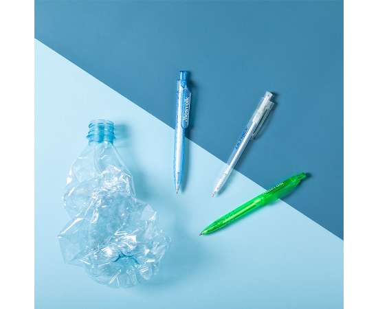 Ручка шариковая HISPAR, R-PET пластик, прозрачный, Цвет: прозрачный, изображение 5