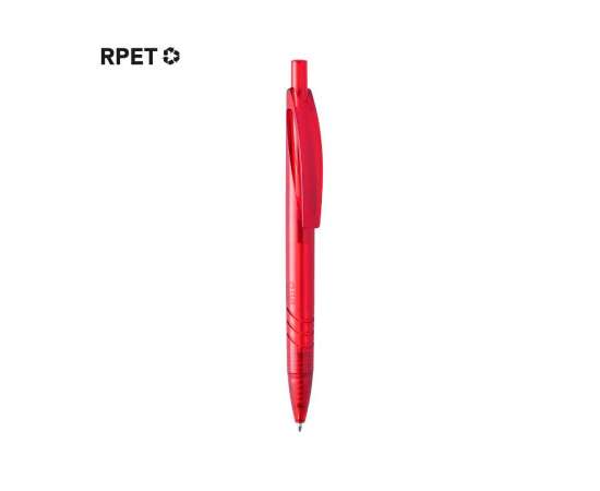 Ручка шариковая ANDRIO, RPET пластик, красный, Цвет: красный, изображение 2