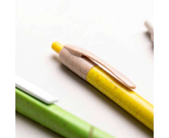 Ручка шариковая ROSDY, пластик с пшеничным волокном, синий, Цвет: синий, изображение 3