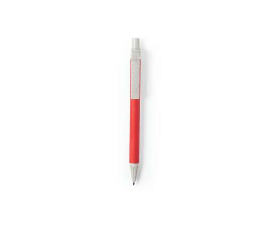 SALCEN, ручка шариковая, красный, рециклированный картон, пластик с пшеничным волокном, Цвет: красный, изображение 3
