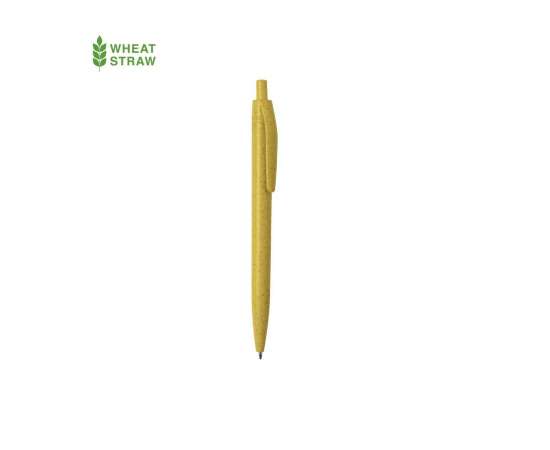 WIPPER, ручка шариковая, желтый, пластик с пшеничным волокном, Цвет: желтый, изображение 2