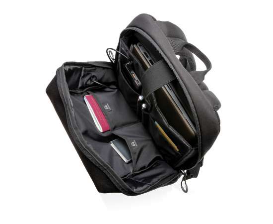 Рюкзак для ноутбука Swiss Peak, черный,, Цвет: черный, Размер: Длина 27,5 см., ширина 11 см., высота 41 см., изображение 2