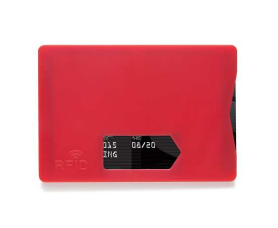 Держатель для карт RFID, красный, красный,, Цвет: красный, Размер: Длина 9 см., ширина 6,4 см., высота 0,4 см., изображение 9