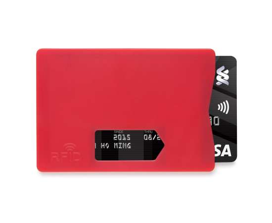 Держатель для карт RFID, красный, красный,, Цвет: красный, Размер: Длина 9 см., ширина 6,4 см., высота 0,4 см., изображение 10