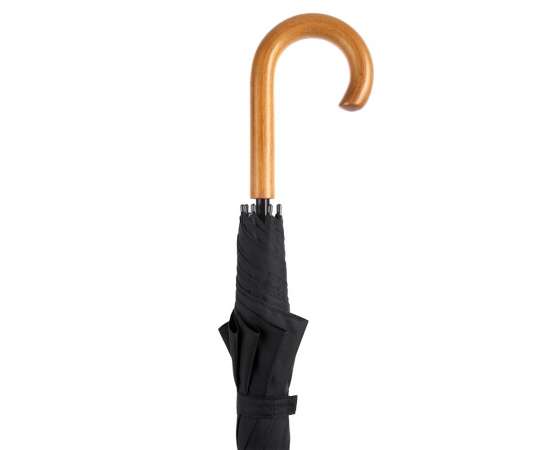 Зонт-трость Unit Classic, черный, Цвет: черный, Размер: длина 99 см, изображение 4