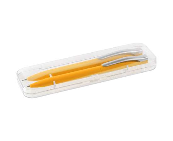 Набор Pin Soft Touch: ручка и карандаш, желтый, Цвет: желтый, Размер: ручка и карандаш: 14, изображение 3