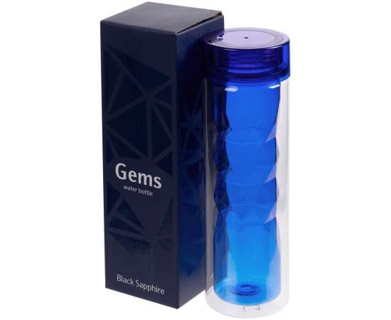 Бутылка для воды Gems Black Sapphire, черный сапфир, изображение 5