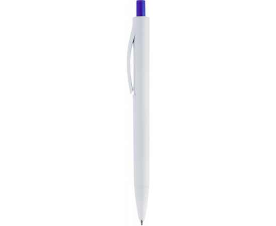 Ручка IGLA COLOR Белая с синей кнопкой 1033.01
