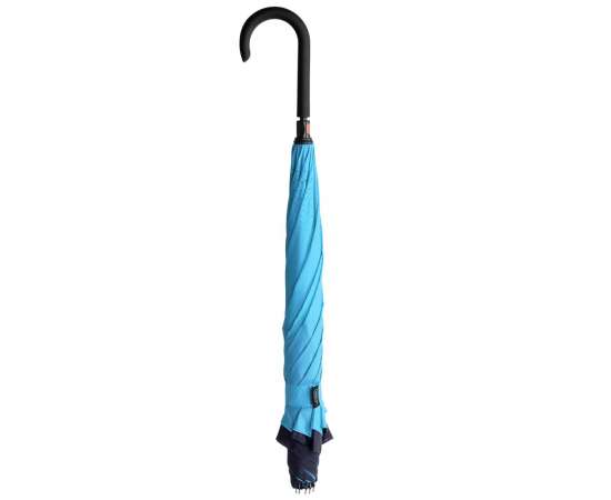 Зонт наоборот Unit Style, трость, сине-голубой, Цвет: голубой, Размер: Длина 78 см, изображение 6