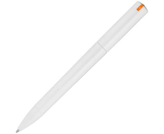Ручка шариковая Split White Neon, белая с оранжевым, Цвет: оранжевый, Размер: 14х1, изображение 4