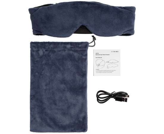 Маска для сна с Bluetooth наушниками Softa 2, синяя, Цвет: синий, Размер: 43, изображение 8