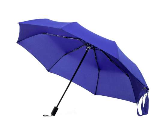 Зонт-сумка складной Stash, синий, Цвет: синий, Размер: длина 57 см, изображение 2