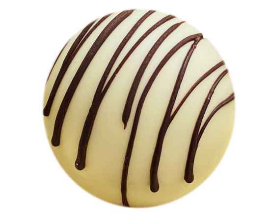 Шоколадная бомбочка «Белый шоколад», Цвет: белый, шоколадный