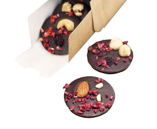 Шоколадные конфеты Mendiants, темный шоколад, Цвет: Шоколад