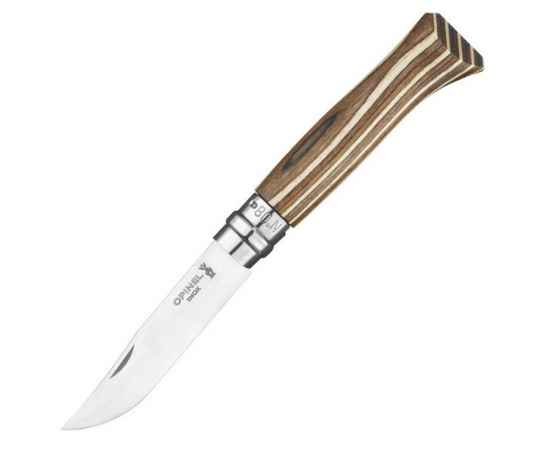 Нож Opinel No 08, береза, коричневый, Цвет: коричневый