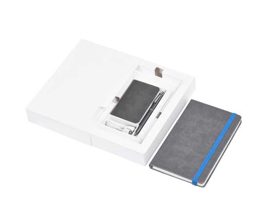 Набор Power Box: Универсальный аккумулятор (5000mAh), блокнот и ручка в подарочной коробке, шт, Цвет: разные цвета, изображение 2