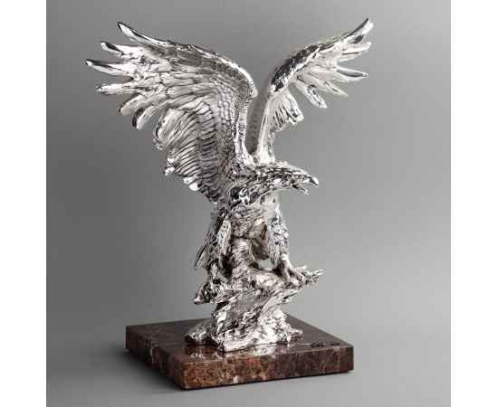Скульптура 'Орел', серебристый, Цвет: серебристый