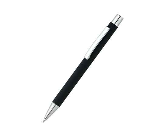 Ручка металлическая Rebecca софт-тач, черная, Цвет: черный