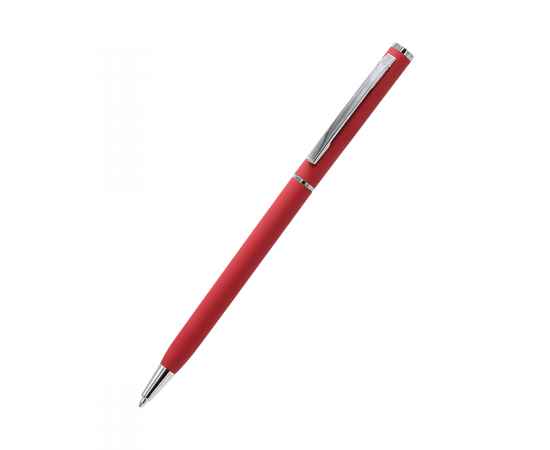 Ручка металлическая Tinny Soft софт-тач, красная, Цвет: красный