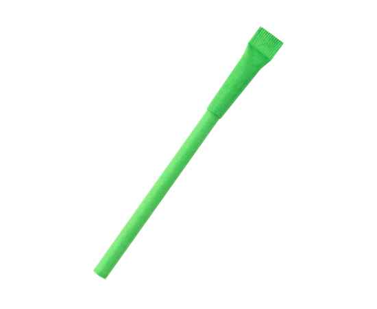 Ручка картонная Greta с колпачком, зеленая, Цвет: зеленый