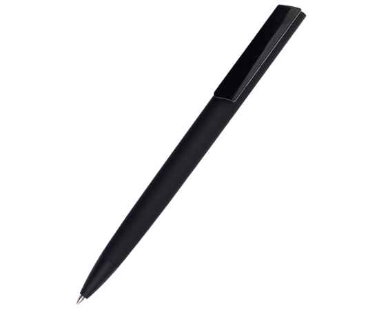 Ручка пластиковая Lavy софт-тач, черная, Цвет: черный