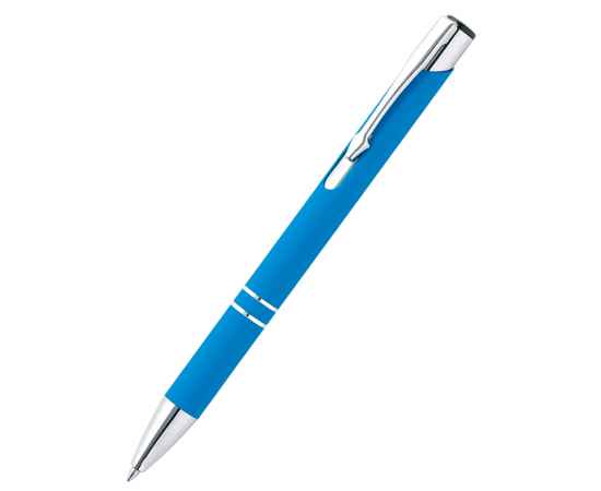 Ручка металлическая Molly софт-тач, голубая, Цвет: голубой