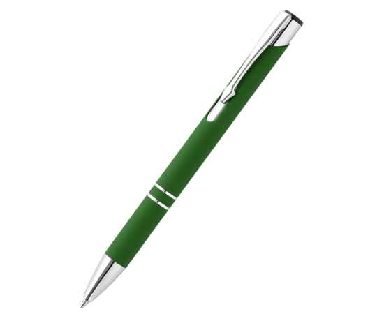 Ручка металлическая Molly софт-тач, зеленая, Цвет: зеленый