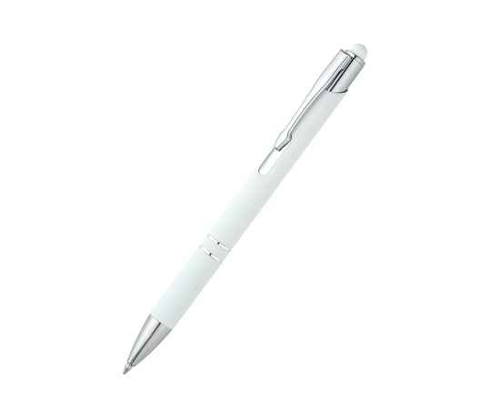 Ручка металлическая Ingrid софт-тач, белая, Цвет: белый, Размер: 14,4 x 1 x 1,3 см