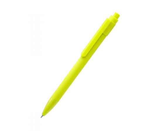 Ручка пластиковая Pit Soft софт-тач, желтая, Цвет: желтый