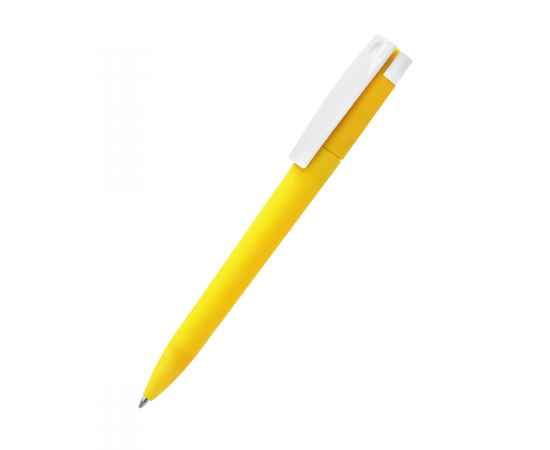 Ручка пластиковая T-pen софт-тач, желтая, Цвет: желтый